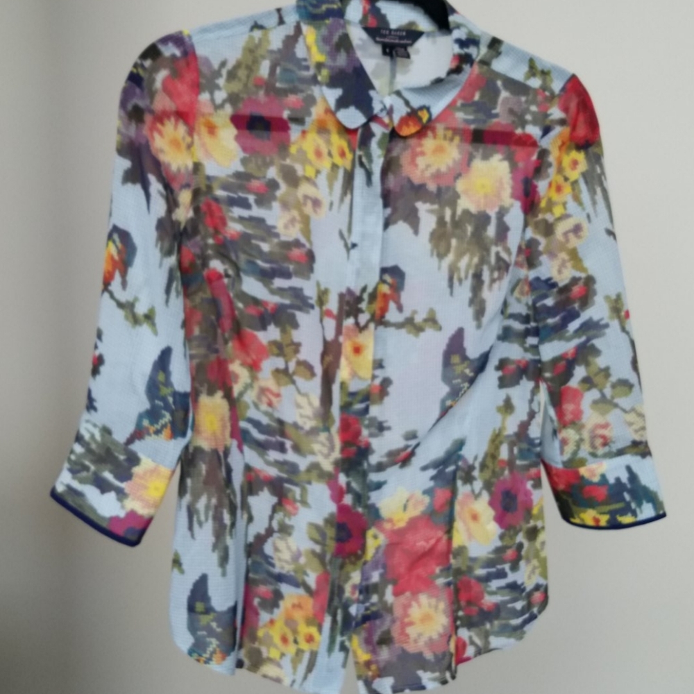 Ted Baker Size 1 Blouse Shirt